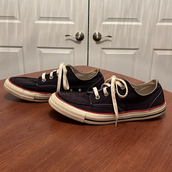 Converse All Star Blue Canvas Boater Style Sneaker, Unisex M 9, W 11 - Picture 6 of 11